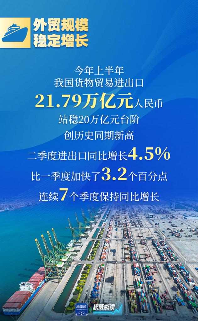 权威数读丨上半年外贸呈“三力”：顶住压力·保持动力·展现活力