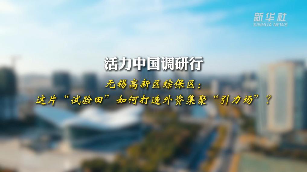 活力中国调研行丨无锡高新区综保区:这片“试验田”如何打造外资集聚“引力场”?