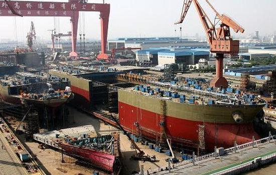 中国造船业跻身世界前列 上半年造船订单量全