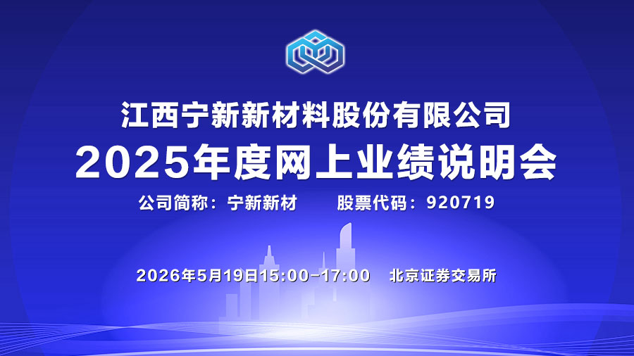 江西宁新新材料股份有限公司2025年度网上业绩说明会