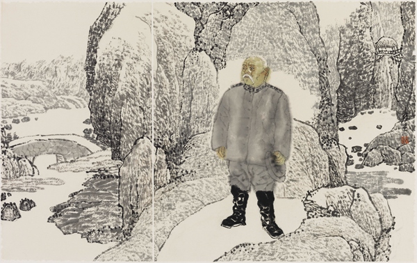 《百年肖像——袁世凯》34cmx54cm 2016年作