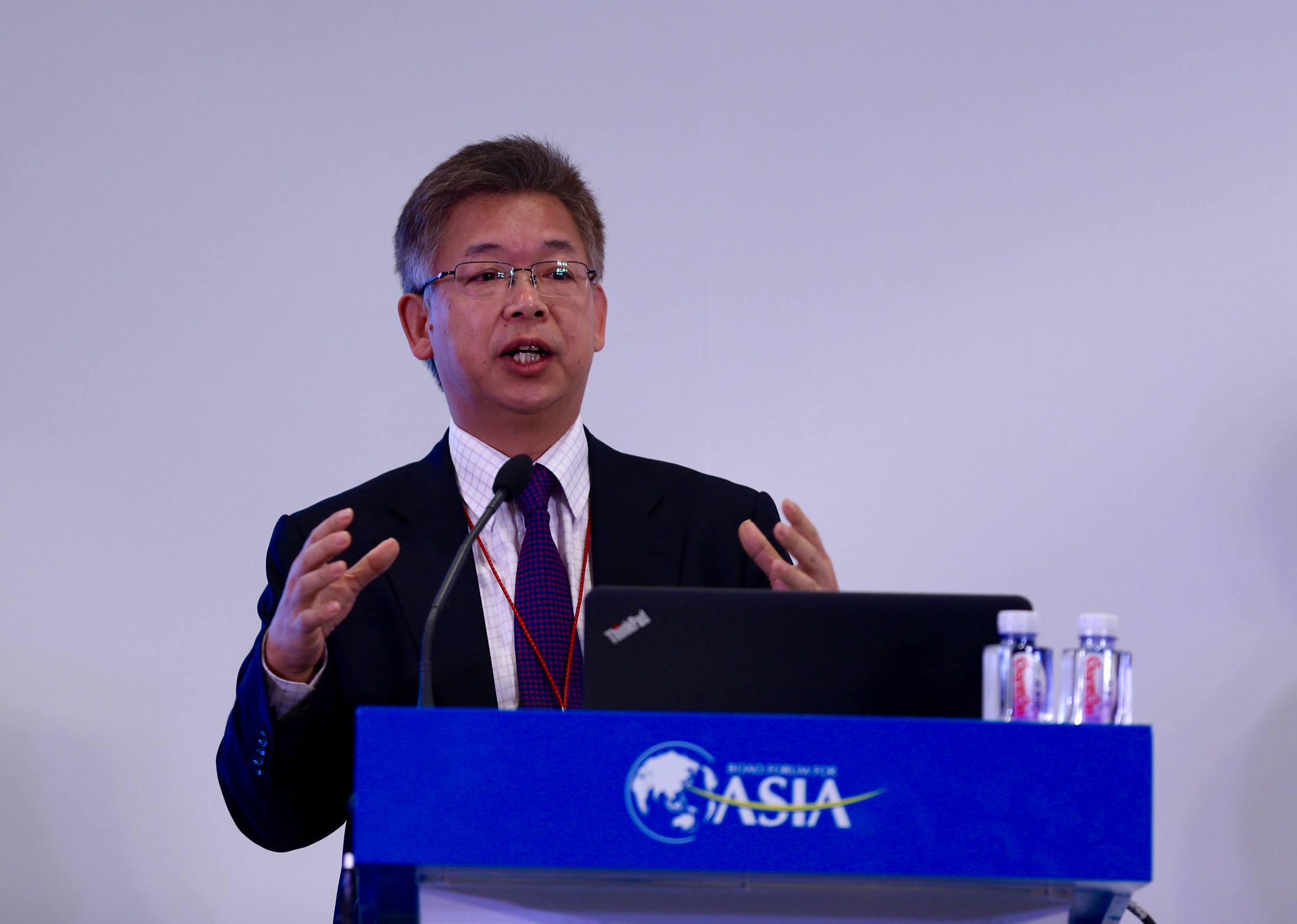 北京大学国家发展研究院副院长黄益平发表主题演讲(本报记者车亮