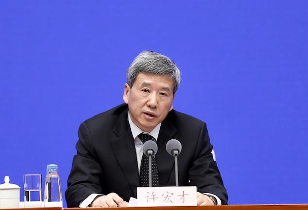 财政部副部长许宏才(摄/本报记者 车亮)