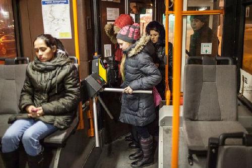 资料图:俄罗斯公交车